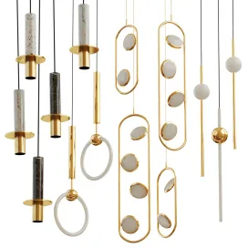 Set from suspendeds chandeliers lee broom